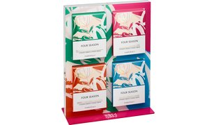 ROSA GRAF présentoir en plexi «quatre saisons» coloré vide
